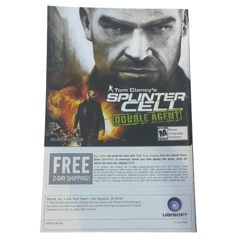 Far Cry Vengeance Nintendo Wii Instruction Booklet Manual Ubisoft 2006‎